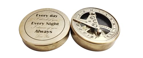 Every Day i Think of You Every Night i Dream of You Always Love You Brújula Motivacional Personalizada para Hombres, Regalos Grabados para Hombres, Cumpleaños para Hijo y Esposo miniatura 5