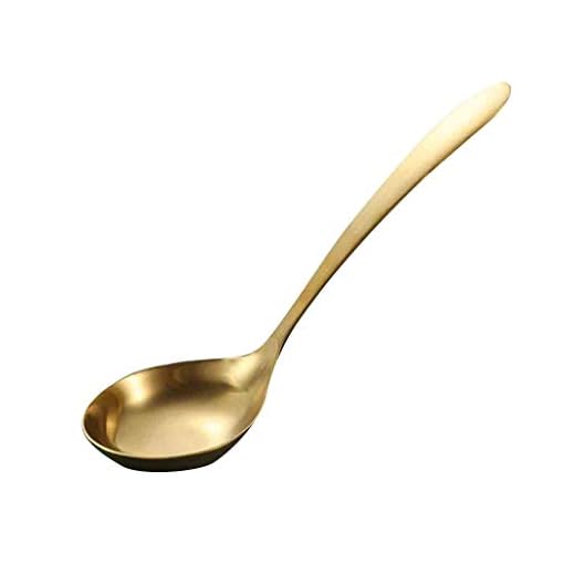 YEBIRAL Rainbow Stainless Steel Soup Spoon Dessert Mixing Drinking Tools Durable and Useful