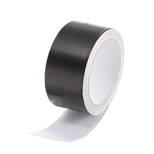 Image of uxcell Aluminum Foil Tape 2 Inch x 22 Yards Black High Temperature Tape for HVAC, Sealing, Patching Hot and Cold Air Ducts 1 Pcs