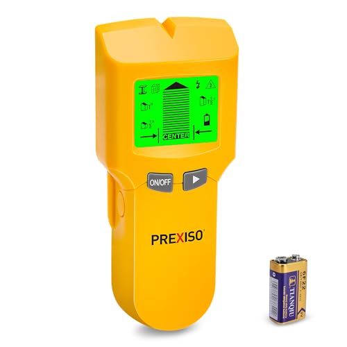 PREXISO Stud Finder Wall Scanner 5-In-1 Wall Stud Finders & Scanners, Stud Finder Tool for Wood Ac Wire Metal Studs Joist Pipe, Stud Detector De Madera En Paredes, Beam Finders for Center and Edge