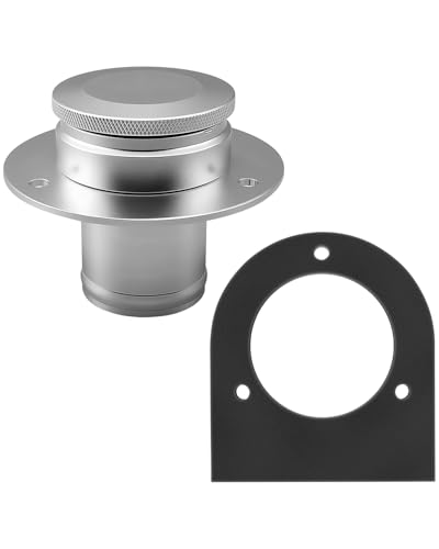 Replaces 17-2530 Remote Fuel Tank Filler Neck Fits for 2 Inch Hose Connection, With Billet Aluminum Gas Cap and Weld-On Steel Mount Bracket