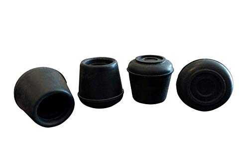 Shepherd Hardware 9126 3/4-Inch Inside Diameter Rubber Leg Tips 4-Pack Black