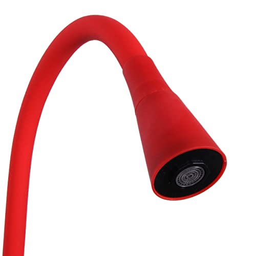 Torneira Gourmet Bancada De Cozinha Flexivel Vermelha Vitorelli