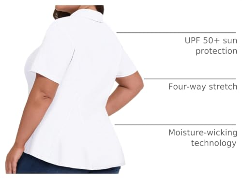 Casei Women's Plus Size Golf Polo