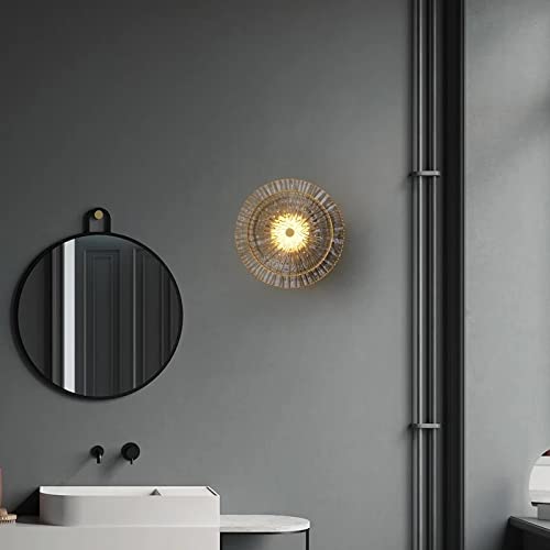 Lámpara de pared de cobre para sala de estar con apliques modernos de diseño 4