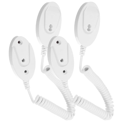 MUCKLILY 2 Piezas Protector de Cuerda Antipérdida para Mando Distancia Portátil Autoadhesivo sin Taladro Soporte para Hogar y Oficina