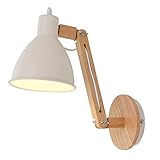 HOCHWERTIGE MATERIALIEN: Holzsockel, schmiedeeiserner Lampenschirm. Hergestellt unter Verwendung modernster Gieß- und Backlacktechniken, robust, sicher, gute Vibrationsfestigkeit, Lack und eisige Oberfläche, leicht zu reinigen.