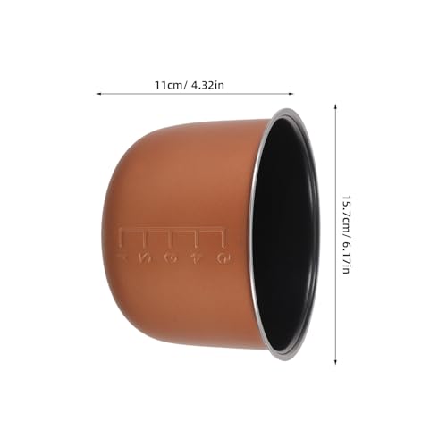 Recipiente antiadherente para olla arrocera con base termica uniforme 3