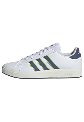 Adidas Herren Grand Court Base 2.0 Shoes, FTWR White/preloved Ink/Off White, 42 2/3 EU