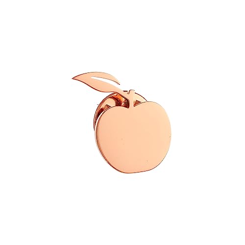 Image of Stainless Steel Dainty Apple Men Brooch Lapel Pins Women Clasp Clips (rose gold)