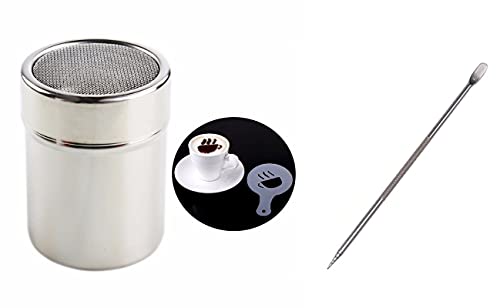 AlTaGru Latte Art Set aus Schokostreuer -Latte Art Pen - Schablonen für Kakao Cover