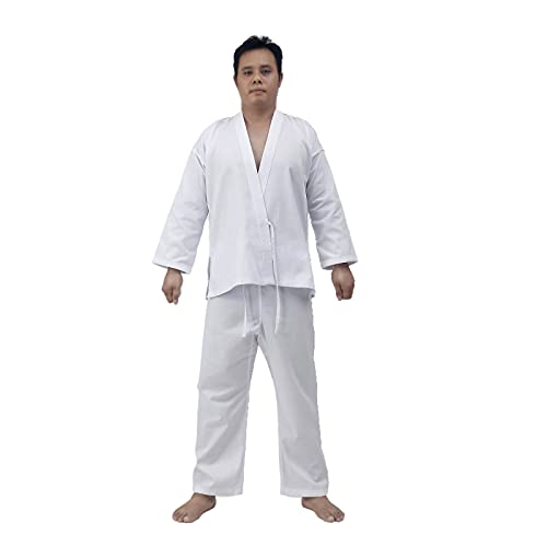 FLKKY Karate Uniform for Men and Women with Belt Lightweight Adult Karate Gi Martial Arts Sports Karate Suits