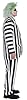 Party City Beetlejuice Costume for Men - Costume Includes Jacket with Attached Shirt & Tie and Pants Multi #1