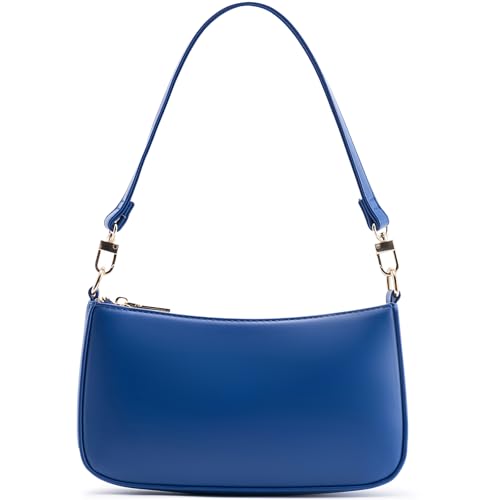 Image of Shoulder Bag for Women Retro Vegan Leather Classic Clutch Tote HandBags Purses with Zipper Closure