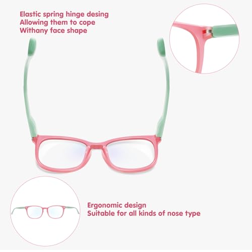 Image of Blue Light Blocking Glasses for Kids Boys Girls Computer Glasses TR90 Unbreakable Anti-Glare UV400 age 2-18 | CHEERS DEVICES Blue Light Blocking Glasses for Kids Boys Girls Computer Glasses TR90 Unbreakable Anti-Glare UV400 age 2-18