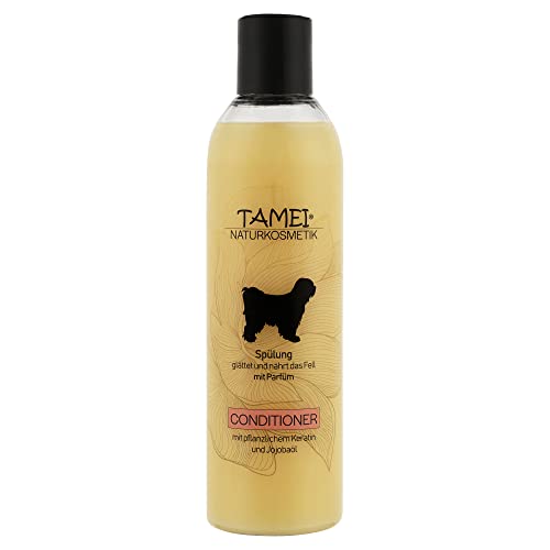 Tamei Bio Conditioner Fellspülung für Hunde - natürliche Fellpflege für alle Rassen - Leichteres Kämmen, glättet und nährt das Fell -250 ml (Nutritiv frisch) - vegan