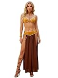 Honeystore Women's Halloween Cosplay Space Slave Uniforms Costume Lingerie Set
