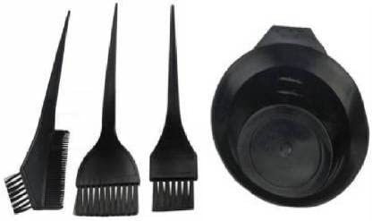 Fabify Hair Coloring dyeing Kit | Color Dye Brush Comb Mixing Bowl and Tint Bleaching Tool (1 Bowl-3 Brush)
