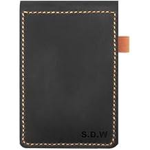 Personalized Real Genuine Leather Notepad Cover For Mini Pocket Notebook 3" X 5" 4" X 6", Leather Cover For Rite In The Rain Top-Spiral Notebook,Customized Gift