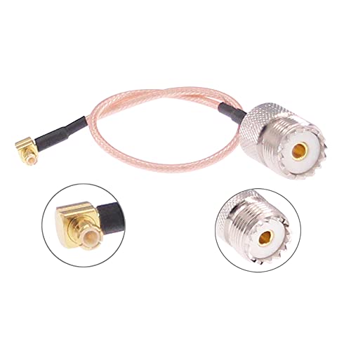 Adaptador conector antena RF coaxial 2 uds 20 cm miniatura 3