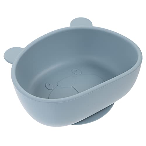 Yardwe Silicone Suction Bowl with Bear Pattern Eating Supply Spill Food Bowl for Mealtime Independence Easy to