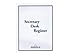 Secretary Deskbook Check Register - Size 6 3/8 x 8 1/4-1 Register