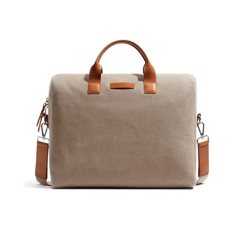 DailyObjects Unisex City Compact Fleet Canvas Laptop Messenger Bag with Leather Handles and Adjustable Straps | Zip Closure with Slip Pockets and Large Storage For 14 Inch Laptops DailyObjects Unisex City Compact Fleet Canvas Laptop Messenger Bag with Leather Handles and Adjustable Straps | Zip Closure with Slip Pockets and Large Storage For 14 Inch Laptops