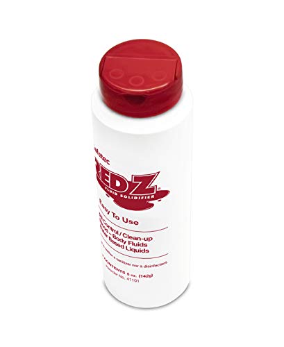 Image of Safetec Red Z Spill Control Solidifier - 5 oz. Bottle (Pack of 6 Bottles)