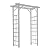 Dura-Trel Elmwood Arbor, 57 by 84 Inch PVC Patio Garden Arch, Outdoor Lattice Frame Decoration or Trellis for Climbing Plants, White