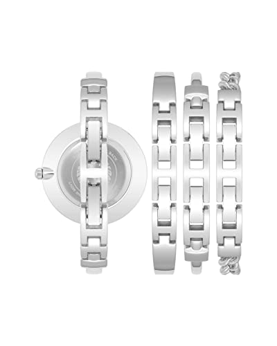 Anne Klein Women's Bangle Watch and Bracelet Set