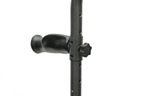 in-Motion Pro Crutches | Foldable | Ergonomic Handles | Spring Assist Technology | Articulating Tips | Size Short (4'9" - 5'8") | White