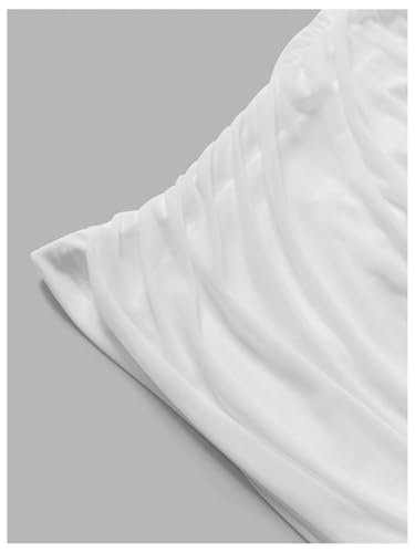 WDIRARA Girl's Ruched Mesh Skirt Bodycon Mini Skirt Stretch Short Skirts3