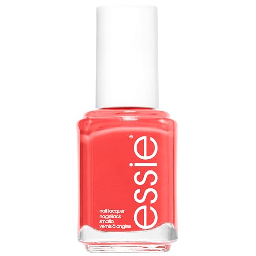 Essie Nail Polish 268 Sunday Funday Tangerine Coral Pink Orange Colour Original High Shine Glossy Finish High Coverage Easy Glide Nail Polish Vegan Formula 13.5 ml