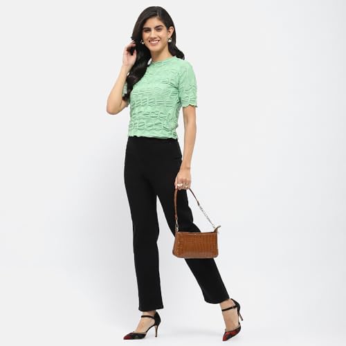 Image of Madame Solid Wide Leg Jeans