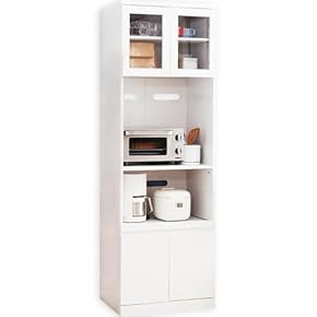 食器棚 ホワイト 幅約60cm スリム キッチンボード 家具 d2927 食器棚 幅60cm 高さ120cm スリム ハイタイプ キッチン収納 食器