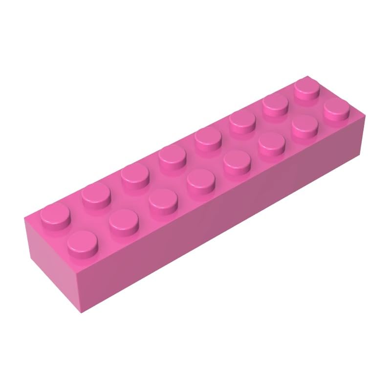 XYEIUGO 93888 Basic Bricks Brick 2x8, Dark Pink, 10 PCS — image 1