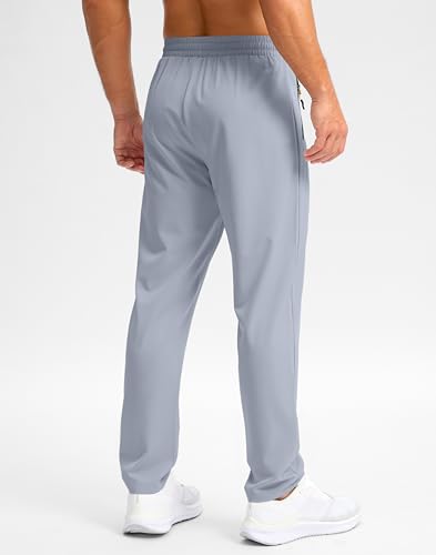 Image of Pudolla Men's Lightweight Hiking Pants Quick Dry Outdoor Sweatpants with Zipper Pockets for Athletic Workout Casual Travel