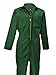 Natural Uniforms Mens Long Sleeve Zip Up Twill Coverall, Stain and Wrinkle Resistant (Hunter Green, Medium Tall)
