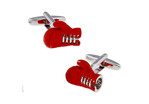 Juego de gemelos MRCUFF diseño guantes de boxeo con caja regalo miniatura 1