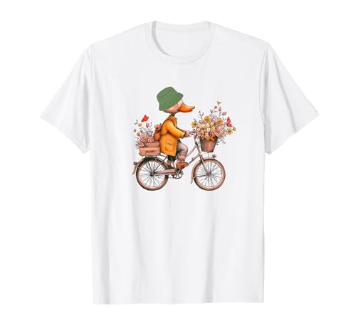 Pato En Una Bicicleta Camiseta