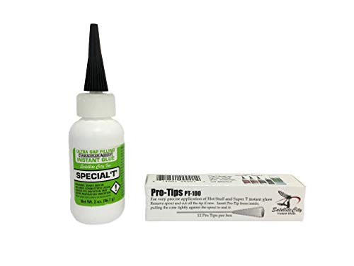 Hot Stuff Special T Thick Instant CA Glue (2oz) & Hot Stuff Pro Tips (12 pieces)