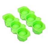 uxcell Silicone Shot Glass Ice Mold, 3-Cavity Octagon Ice...