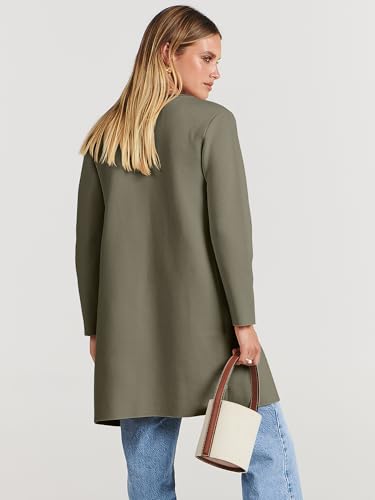 Image of ANRABESS Womens Cardigan Sweater Open Front Knit Long Coatigan Dressy Casual Jacket Coat 2026 Fall Outfits Classy Clothes