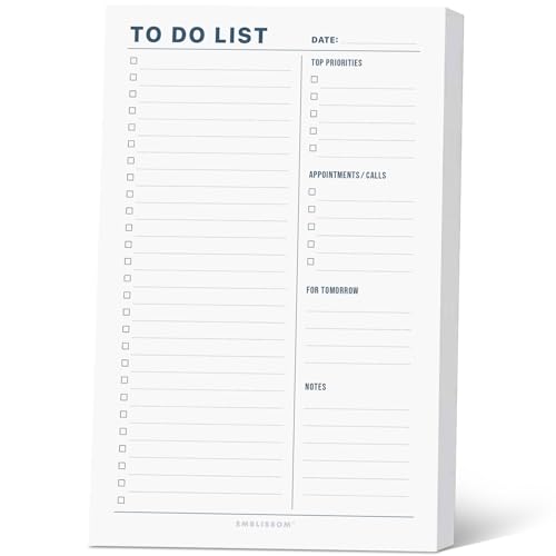 Agenda de lista de tareas de 5.5 x 8.5 pulgadas ideal para el orden en escuela hogar y oficina