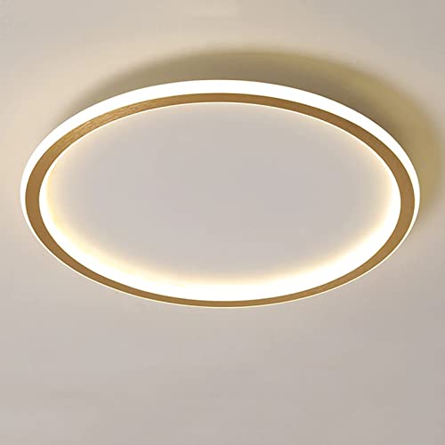 LOVTAL Rond LED Plafonnier, Nordique Moderne Ultra-Mince Cercle Lampe De Plafond Montage Cover