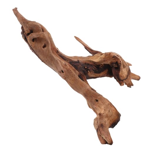 Ipetboom Natural Driftwood Fish Tank Decor Light Brown Aquarium Ornaments for Freshwater and Marine Tanks Unique Wooden Aquarium Driftwood Decoration 20-25cm