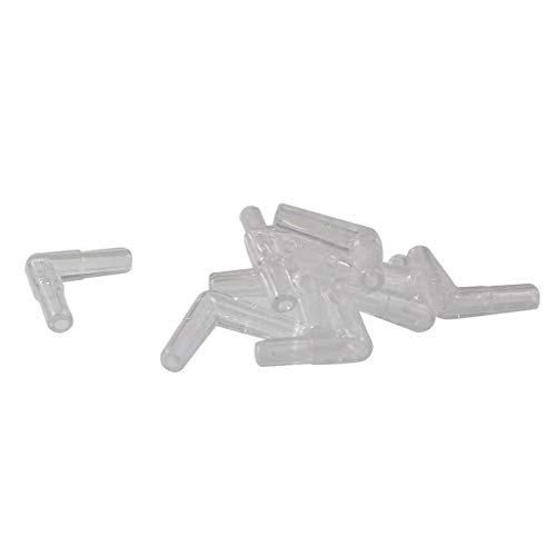 Aquarium L-Form Luftleitungsschlauchverbinder Wiederverwendbare Kunststoff Aquarium Luftventilverbinder Aquarium Zubehör 10 Stück