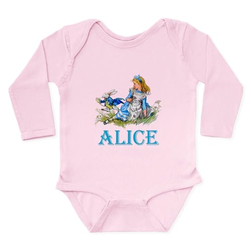 CafePress Alice in Wonderland Long Sleeve Infant Bodysuit Cute Long Sleeve Infant Baby Bodysuit Romper
