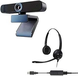 Project Telecom Advanced HD 1080P Webcam | Advanced Binaural Noise Cancelling USB Headset | Bundle Package | Compatible with Sales Performance Management Plan