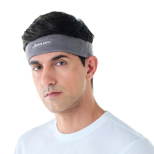 Boldfit Gym Headband for Men and Women – Sports Headband for Workout & Running, Breathable, Non-Slip Sweat Head Bands for Long Hair (Grey),Cotton Blend Boldfit Gym Headband for Men and Women – Sports Headband for Workout & Running, Breathable, Non-Slip Sweat Head Bands for Long Hair (Grey),Cotton Blend